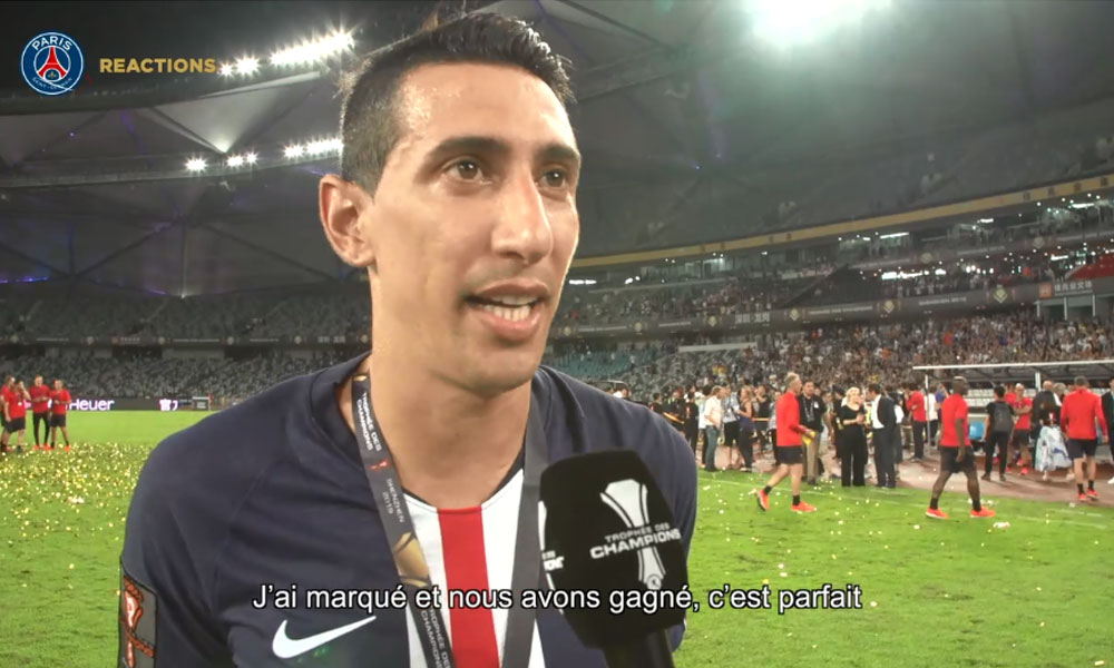 TDC - Di Maria: "Je suis très heureux, très content de gagner encore un titre avec ce club"