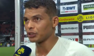 Rennes/PSG - Thiago Silva "On s'est relâché, je ne sais pas pourquoi...Ce n'était pas le vrai PSG"