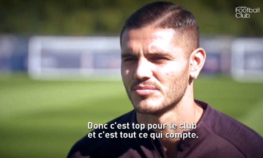 Icardi évoque la concurrence avec Cavani et les autres stars du PSG