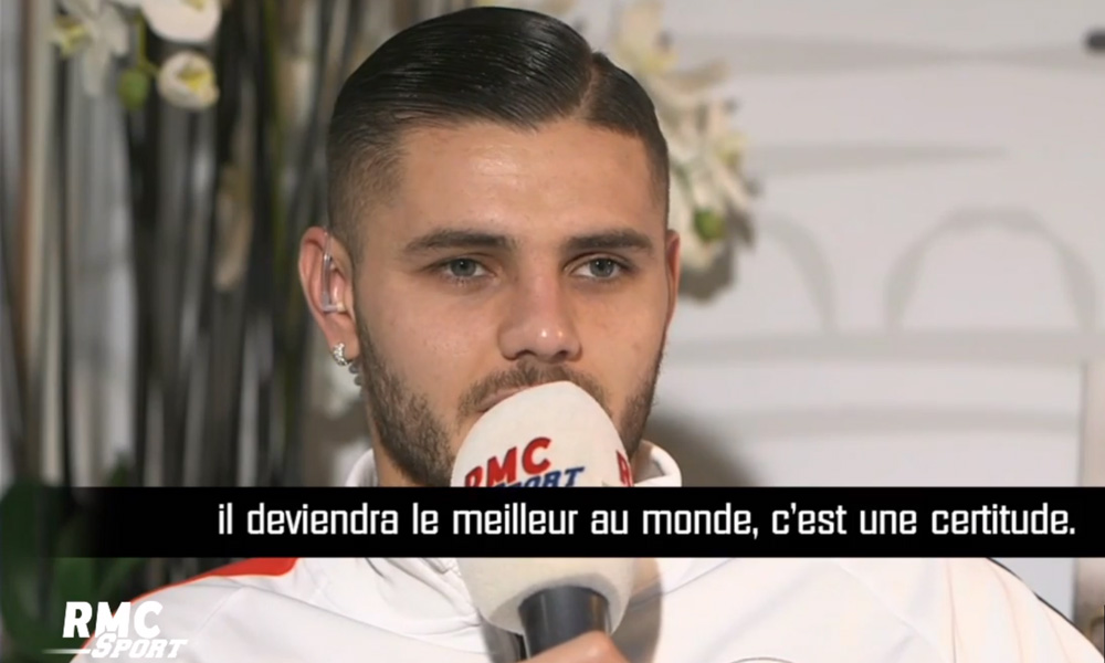 Icardi "Si Mbappé continue ainsi, concentré sur sa carrière, il deviendra le meilleur du monde"