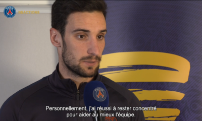 PSG/Saint-Etienne - Sergio Rico est heureux d'avoir joué et de la performance de l'équipe