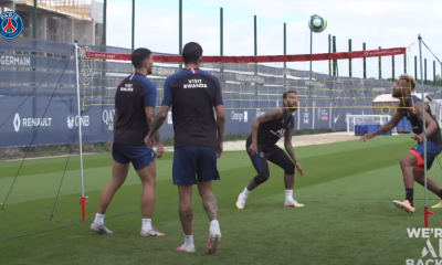 Revivez l'entraînement de lundi au plus près des attaquants du PSG