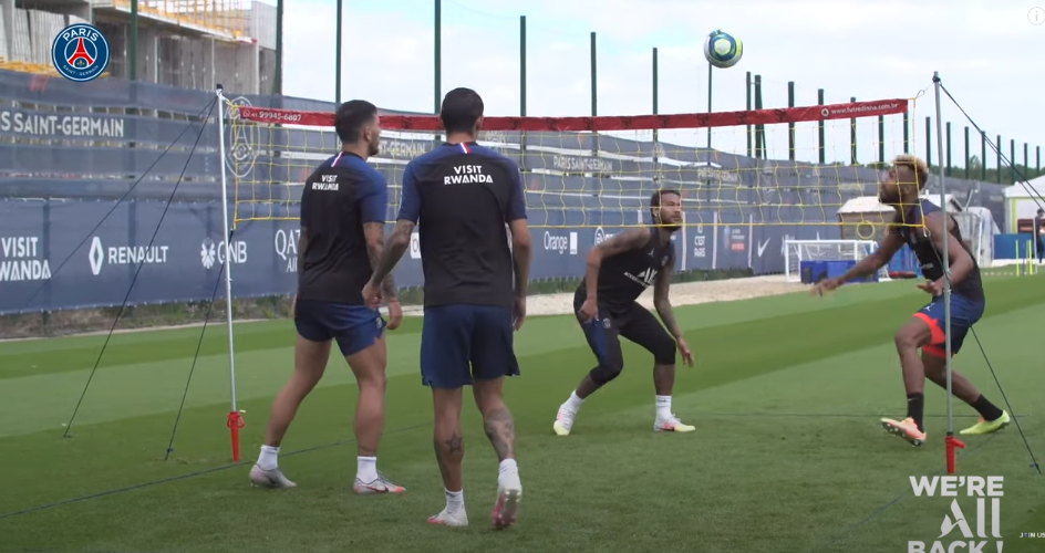 Revivez l'entraînement de lundi au plus près des attaquants du PSG