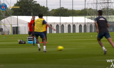 Revivez l'entraînement de mardi au plus près des défenseurs du PSG