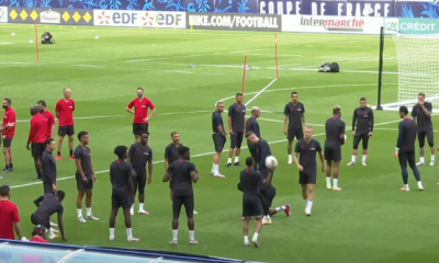 Les images du PSG ce jeudi : conférences de presse et entraînement avant la finale de Coupe de France