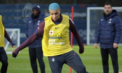 Entraînement Mbappé PSG