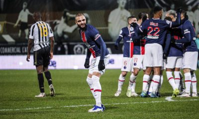 célébration but Kurzawa Angers/PSG