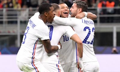 Celebration victoire Equipe de France vs Espagne