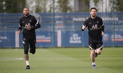 Neymar Messi entrainement