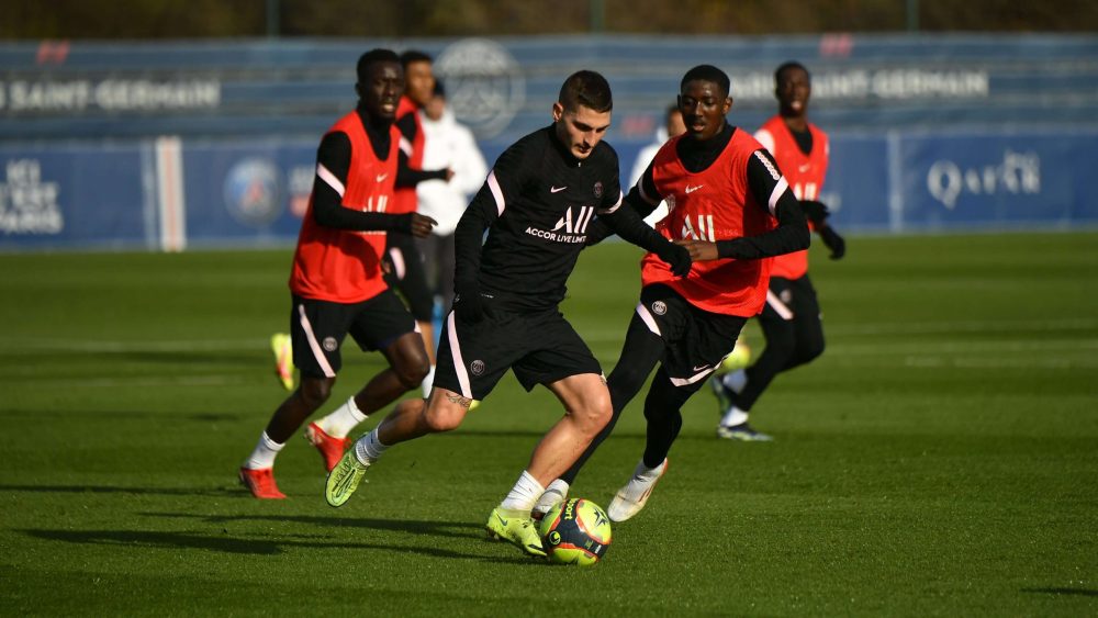 verratti entrainement psg