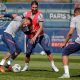 neymar + ramos entrainement psg