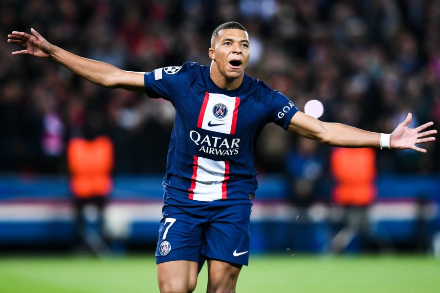 Mbappé célébration de but Juve/PSG