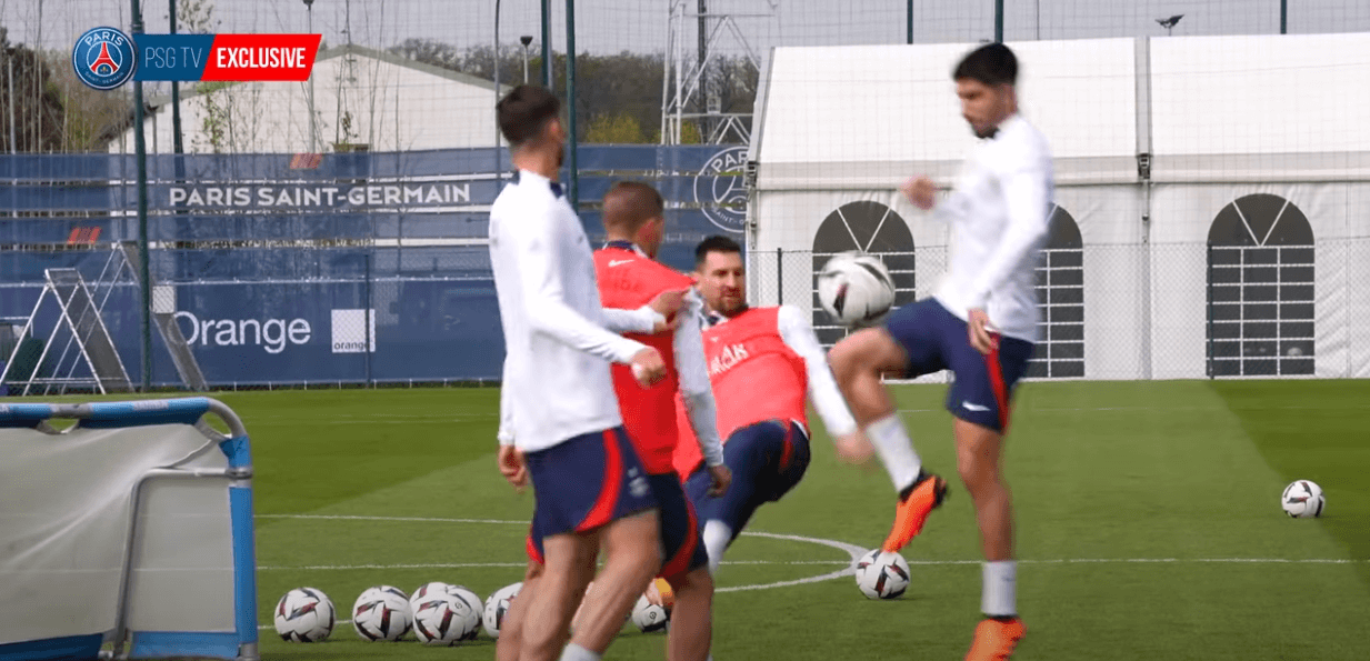 Des extraits de l'entraînement du PSG ce mercredi