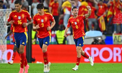 Fabian Ruiz célébration but Espagne/Géorgie