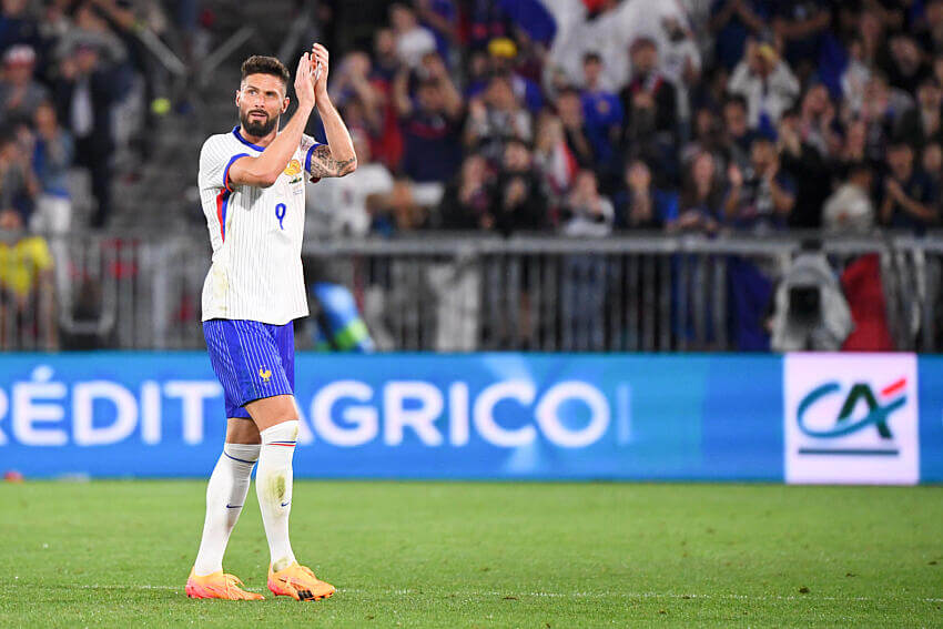 Olivier Giroud dernier math en France vs Canada