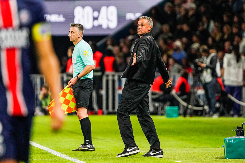 PSG/Brest - Luis Enrique savoure le collectif et le pressing de son équipe