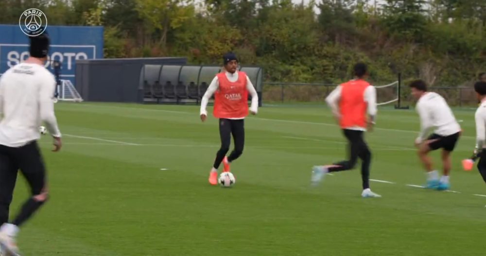 Arsenal/PSG - Des extraits de l'entraînement parisien ce dimanche