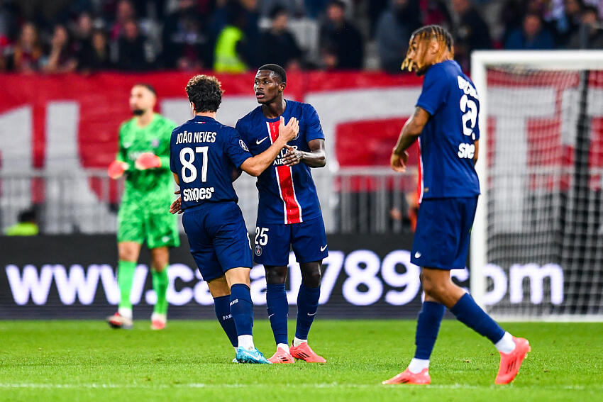 Nice/PSG - Nuno Mendes élu meilleur joueur parisien