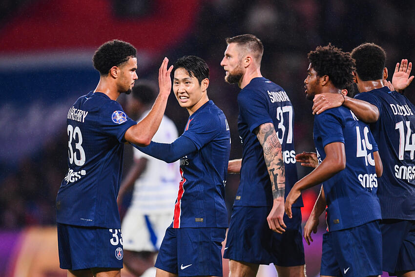 célébration but PSG