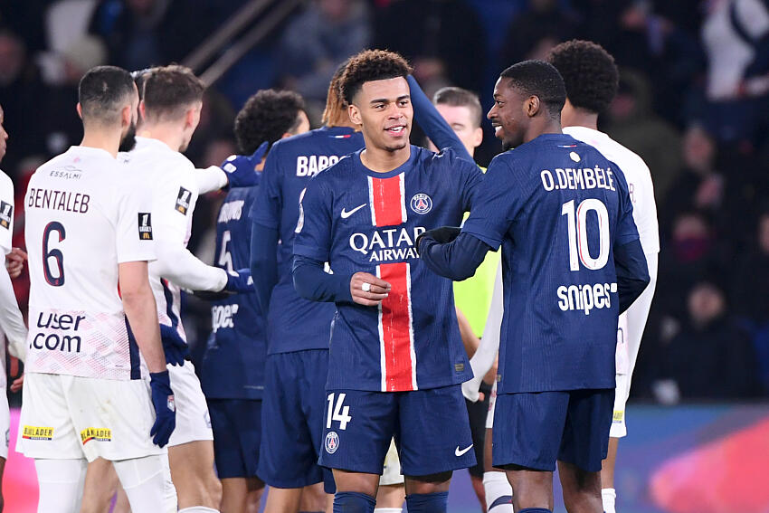 PSG/LOSC: célébration de but